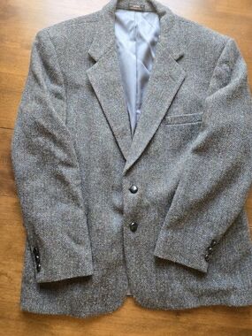 Harris Tweed Blazer 100% Wool Scottish Handwoven Sport Coat Men’s 42 L